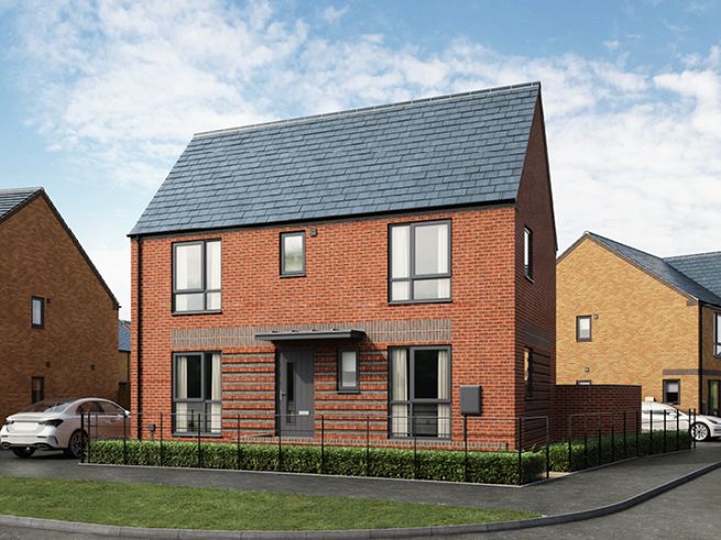 3 bedroom house - artist's impression subject to change. Computer generated images are representative of the house types and not necessarily the specified plots as some details may vary.